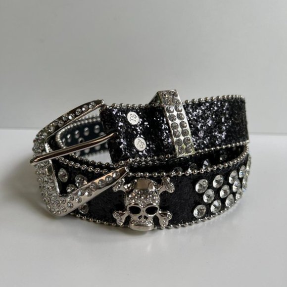 Other - Y2K 2000s skull rhinestone crystal goth emo punk belt